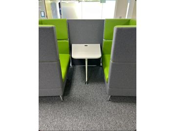 Refurbished Mobili Meeting Booth in green