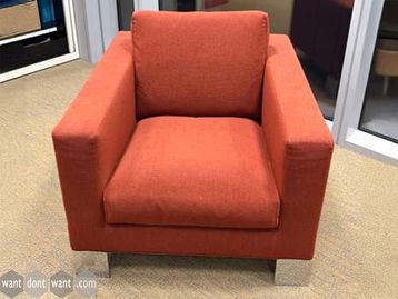 Used Minotti Pollock Armchair in orange