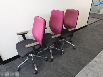 Used Orangebox Joy OHA Operator Chairs with squared backs - choice of colours 