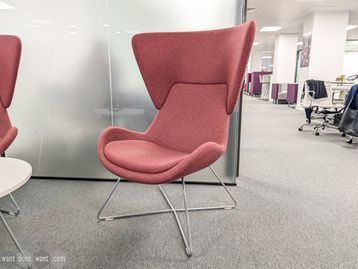 Used Orangebox highback chair with wire base