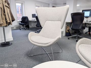Used Orangebox highback chair in grey