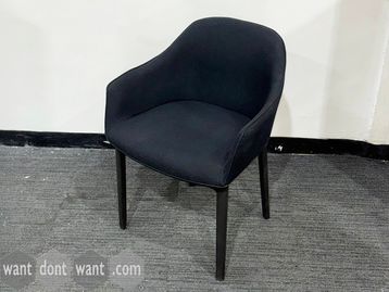 Used Vitra softshell chair in black