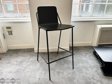 Used high stools in black finish
