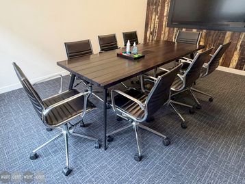 Used 2400mm distressed wood meeting table