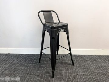 Used black stool with back