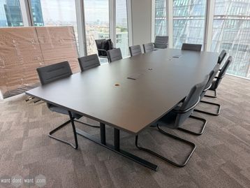 Used 3800mm meeting table with power