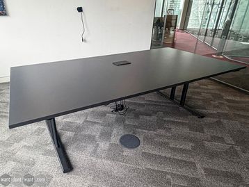 Used 2400mm folding meeting table with power