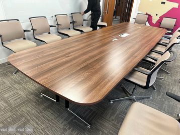 Used 4000mm Senator meeting table with power