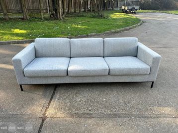 Used 2230mm Profim grey sofa