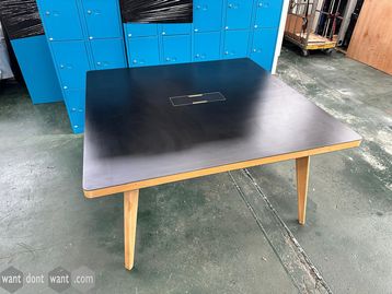 Used 1400mm James Burleigh black square table