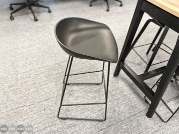 Used HAY stool with wire frame 