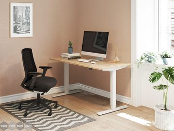 Brand new dual motor electric height-adjustable desk in a variety of finishes
