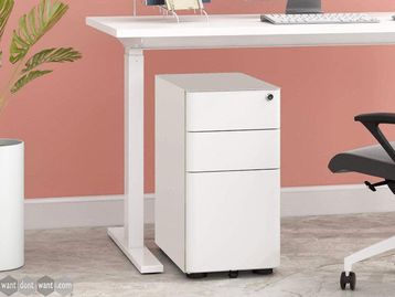 Brand new slim white pedestals 