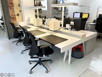 Used Vitra Joyn Bench Desks Including Accessories