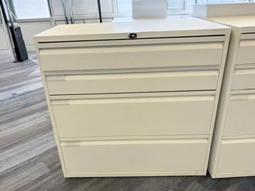 Used Side filer storage unit in white
