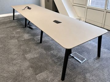 Used 4600mm meeting room table with power