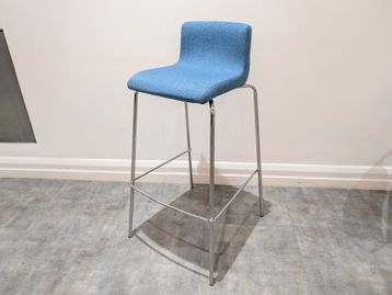 Used Boss design stool with blue seat