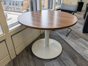 Used walnut circular table