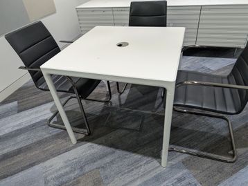 Used 800mm square table with central grommet