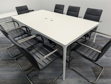 Used 1800mm meeting table with power