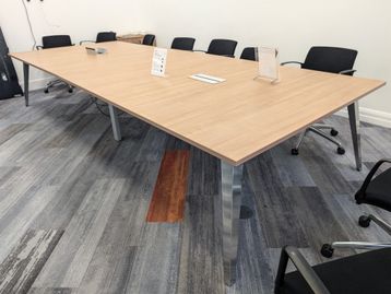 Used 4000mm meeting room table with power