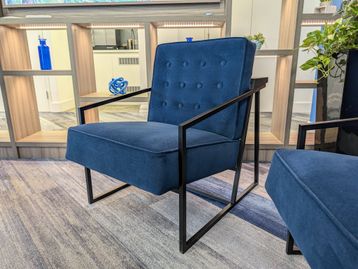 Used Orangebox Lossit armchair in blue
