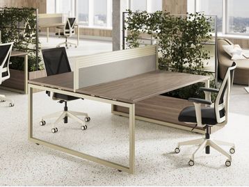 New desks with loop leg frame in choice of size and finish