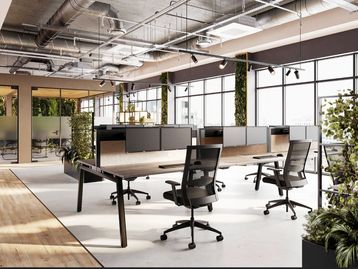 New desks with screens included in choice of size and finish 
