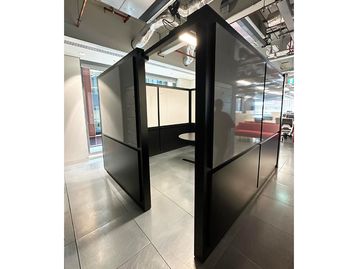 Used Open Meeting Booth with Whiteboards