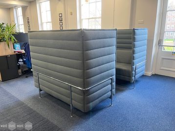 Used Vitra Alcove Highback sofa booth 