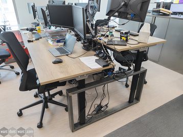 Used 1200mm Electric Sit Stand Desks with Linak Motors - Price Per Position