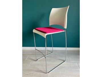Used 700mm Verco high stool with fabric seat 