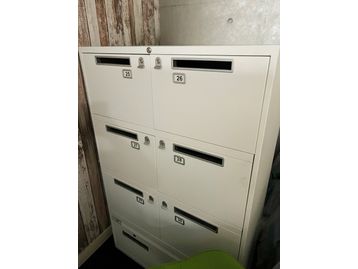 Used Bisley locker unit in white