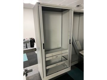Used Silverline tall tambour unit 