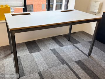 Used 1400mm Rawside desk with cable ports