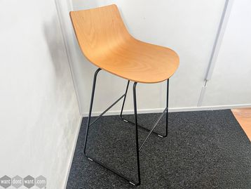 Used Allermuir wood stools