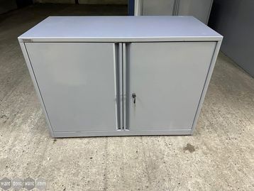 Used grey 2-door cupboard