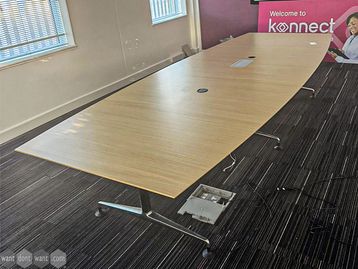 Used 3600mm Orangebox meeting table with power