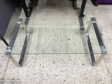 Used 1100mm glass coffee table