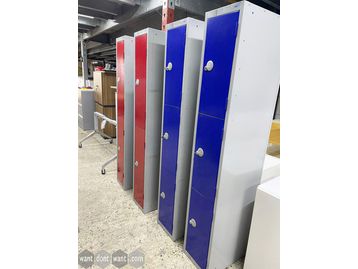 Used Blue and Red Elite lockers 