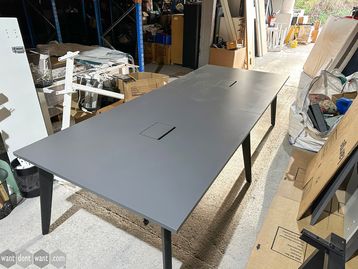 Used 3000mm Steelcase meeting table with power