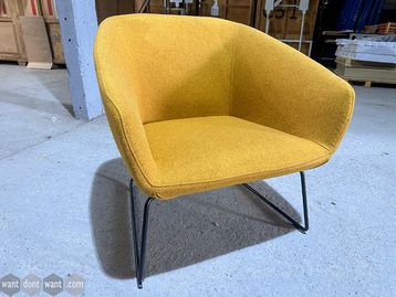 Used Hitch Mylius armchair in yellow