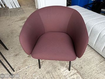 Used Burgundy tub chair