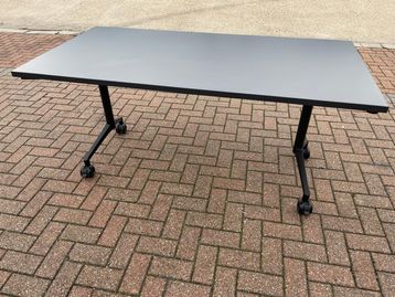 Used 1600mm grey flip-top tables