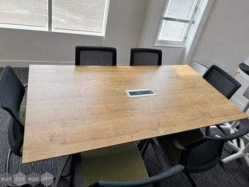 Used 2000mm meeting room table with power
