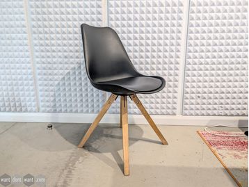 Used Vitra style chair with wooden legs