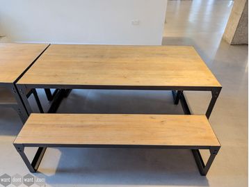 Used 1800mm canteen table set