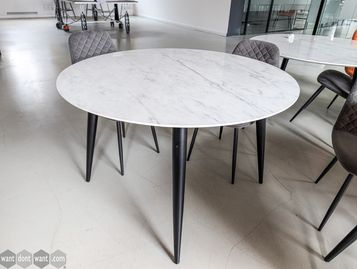 Used 1200mm shiny marble effect table 