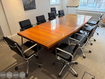 Used 3000mm venner boardroom table
