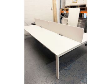 Used 1600mm Assman SOLOS back-to-back Bench Desks